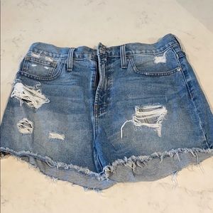 High Waisted Denim Shorts
